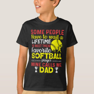 Lustig Mein Lieblings-Softballspieler nennt mich P T-Shirt