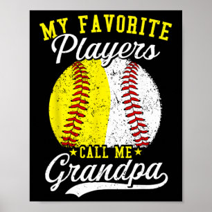 Lustig Mein Lieblings-Verkauf Softball-Spieler Nen Poster