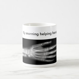 Lustig "meine Morgen-helfende Hand " Kaffeetasse