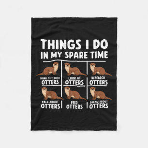 Lustig Meine Otter Dinge Freizeit Ozean Fleecedecke