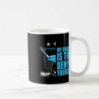Lustig Meine Ziele sind deine zu verneinen Hockey Kaffeetasse
