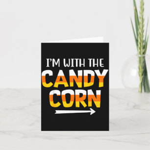 Lustig mit Candy Corn Halloween passende Paare Karte