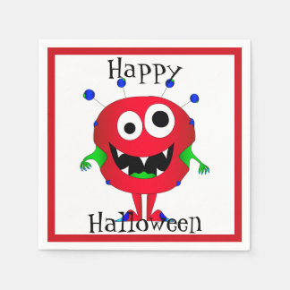 Lustig, Monster, Halloween Serviette