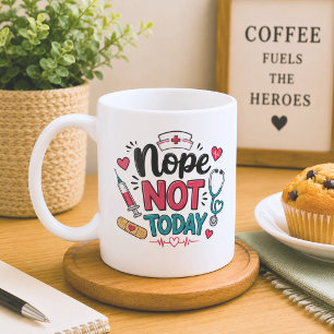 Lustig Nein, heute nicht Kaffeetasse