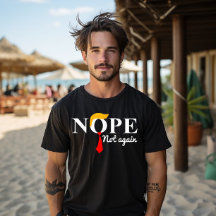 Lustig Nein Nicht Wieder Trump 2024 Wahlen T-Shirt