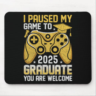 Lustig Nerdy Ich pausierte mein Spiel um 2025 zu g Mousepad