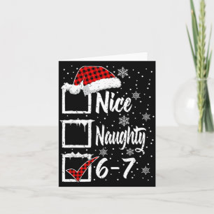 Lustig Nice Unartig 67 Weihnachts-Shirt Gehirn Fäu Karte