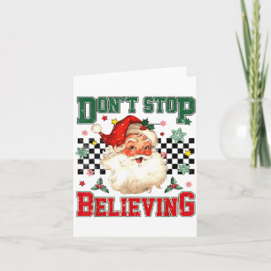 Lustig Nicht Aufhören an den Weihnachtsmann zu Gla Karte