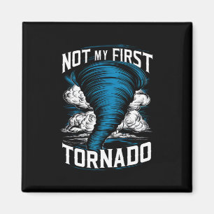 Lustig Nicht Mein Erster Tornado Retro-Sturmjäger  Magnet