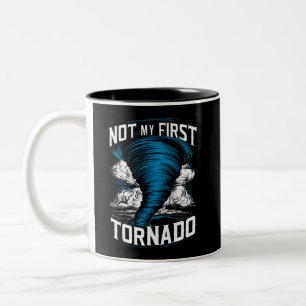 Lustig Nicht Mein Erster Tornado Retro-Sturmjäger Zweifarbige Tasse