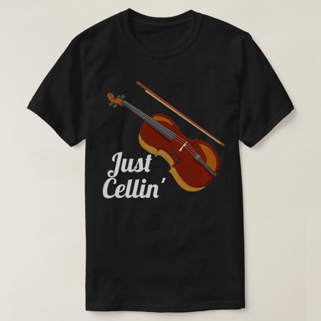 Lustig Nur Cellin Cello Violoncello Pullover  (Design vorne)
