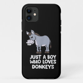lustig Nur ein Junge, der Lieben Donkeys Case-Mate iPhone Hülle