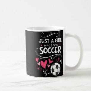 Lustig nur ein Mädchen das Fußball liebt Kaffeetasse