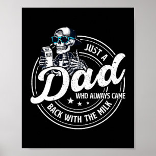 Lustig nur ein Vater, der immer mit der Milch zurü Poster