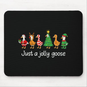 Lustig, nur eine fröhliche Gans, lustiges Weihnach Mousepad
