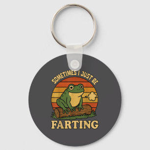 Lustig nur ich manchmal Frosch furzend Sarkastisch Schlüsselanhänger