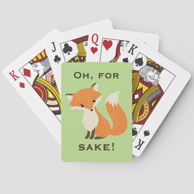 Lustig oh, für Fox-Grund-Grün Spielkarten (Rückseite)