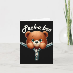 Lustig - Peek-a-boo - Bär  Karte