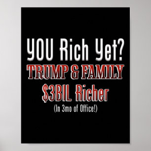 Lustig Politischer Korrupter Trump Wird Reicher Im Poster
