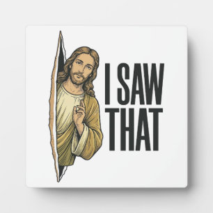 Lustig religiös Ich sah das Vintage Fotoplatte
