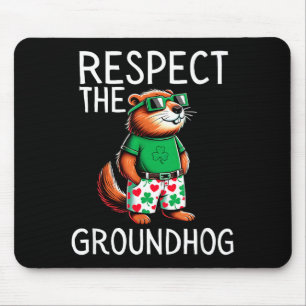 Lustig Respektiere den Waldmurmeltier Murmeltierta Mousepad