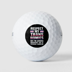 Lustig Respektiert meine trans Homies Gay Pride Mo Golfball