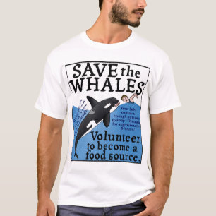 Lustig retten Sie den Walen Satirespoof-Spaß T-Shirt