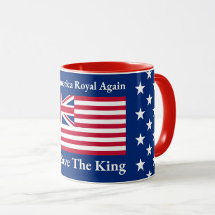 Lustig Rot Blau Make America Royal Again Flagge Tasse