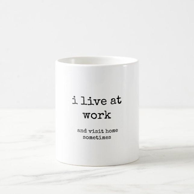 Lustig, Sarkastisch, Arbeit, Kaffeetasse (Mittel)