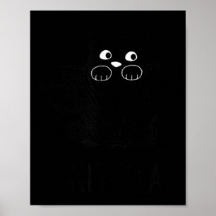 Lustig Schwarz Katzen Kit-Tea Grafik Poster
