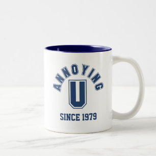 Lustig, Sie störend Tasse, blau Zweifarbige Tasse