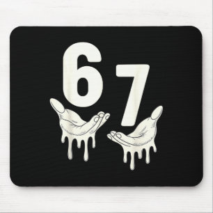 Lustig Six Seven 6 7 Lustig 67 Gen Alpha Slang 6-7 Mousepad