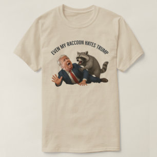 Lustig Sogar Mein Waschbär Liebt Trump 2025 Anti-T T-Shirt