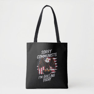 Lustig Sorry Kommunisten ich grille heute  Tasche