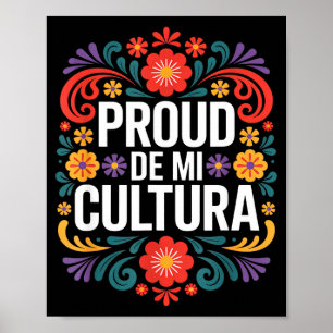 Lustig stolz auf mein mexikanisches Kulturerbe sag Poster