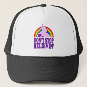 Lustig stoppen Sie nicht Believin Einhorn Truckerkappe