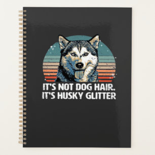 Lustig & Süß Siberian Husky Hund Glitter Klassisch Planer