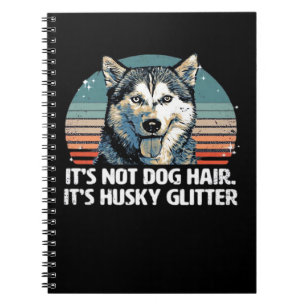 Lustig & Süß Sibirian Husky Hund Glitter Klassisch Notizblock