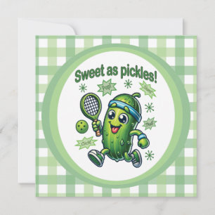 Lustig Süß wie Gurken Pickleball Einladung
