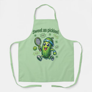 Lustig Süß wie Gurken Pickleball Schürze