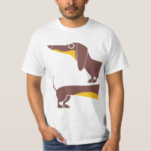 Lustig süßer Dachshund für langes Hunde-Elternteil T-Shirt