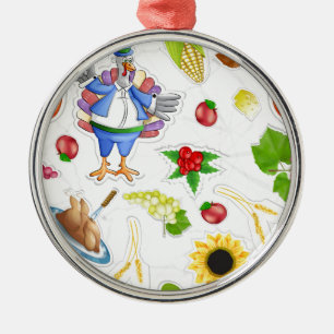 lustig thanksgiving ornament aus metall