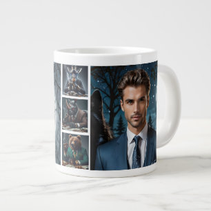 Lustig The Boss Personalisiertes Benutzerfoto  Jumbo-Tasse