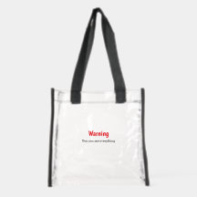 Lustig Transparent Warnung Ästhetik Bold Chic