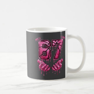 Lustig triefend 7 Trief Basketball Sieben 67 Sechs Kaffeetasse