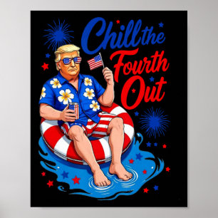 Lustig Trump Chill Der Vierte Raus Poster