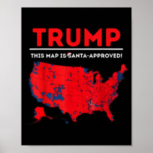 Lustig Trump Diese Karte Ist Santa Zugelassen Sant Poster