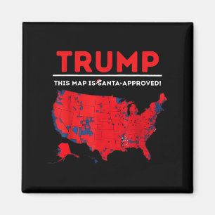 Lustig Trump Diese Karte ist von Santa genehmigt S Magnet