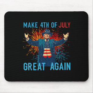 Lustig Trump macht 4. Juli wieder großartig Feuerw Mousepad