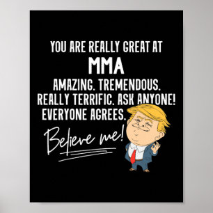 Lustig Trump Wirklich Großartige Mma Kampfsport Poster